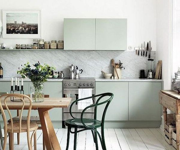Kitchen style: simple, muted spaces