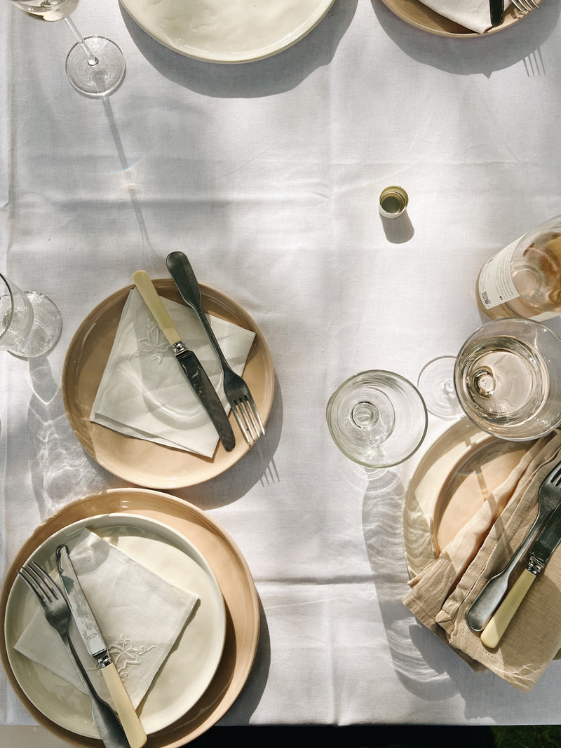 Set of 2 Small Plates in Milk