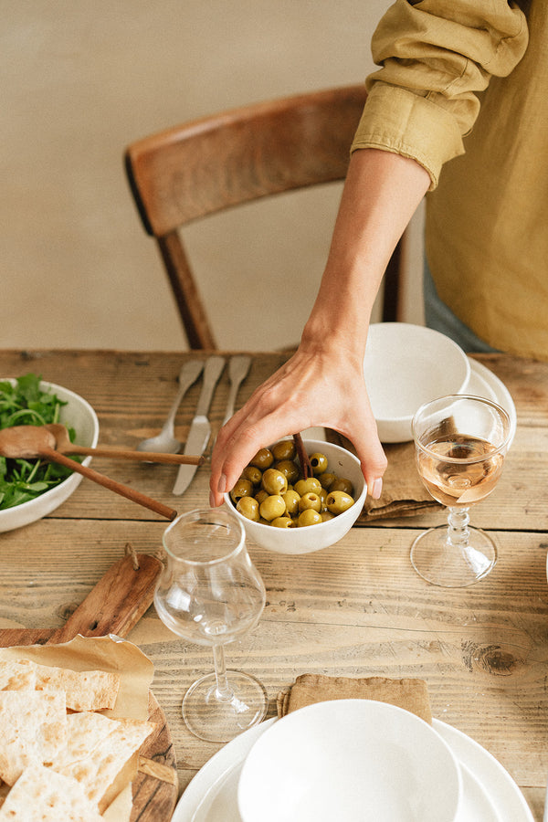 Small Serving Bowl in Milk
