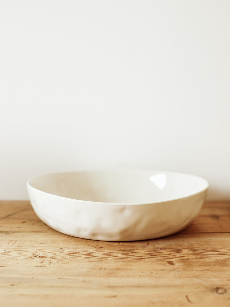 Large Serving Bowl in Milk
