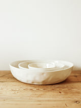 Small Serving Bowl in Milk