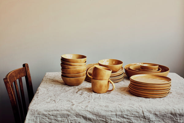Set of 2 Small Plates in Dijon